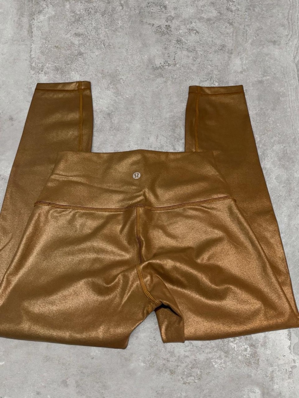 lululemon athletica Metallic Bronze High-Rise Leggings